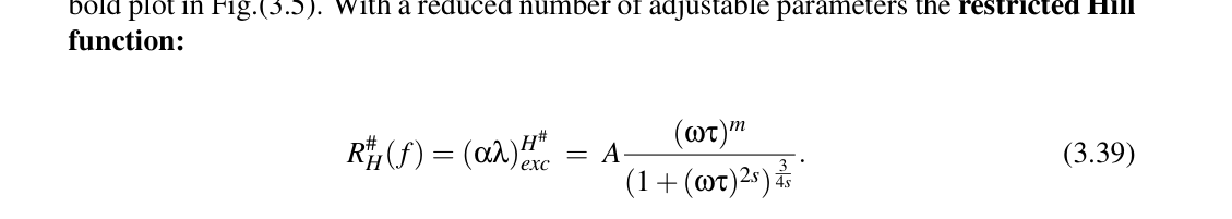Original equation (3.39) from dissertation page 39