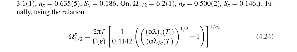 Original equation (4.24) from dissertation page 63